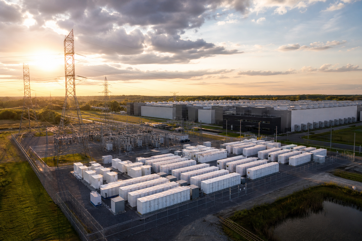 Eolian advances 1 GWh battery beside Ohio data center load